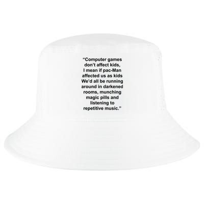 Computer Games Don't Affect Cool Comfort Performance Bucket Hat