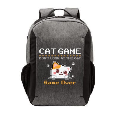 Cat Game Dont Look At The Cat Funny Gamer Pixel Art Vector Backpack