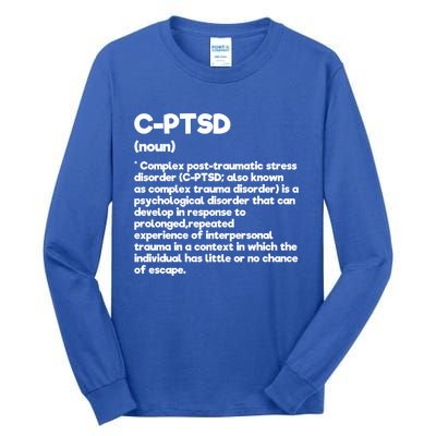 Ccool Giftptsd Definition Stress Awareness Tal Posttraumatic Gift Tall Long Sleeve T-Shirt