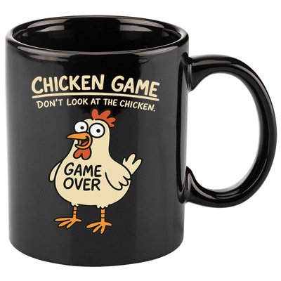 Chicken Game Dont Look At The Chicken Funny Chicken 11oz C Handle Ceramic Mug