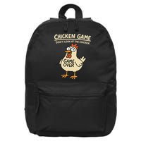 Chicken Game Dont Look At The Chicken Funny Chicken 16 in Basic Backpack