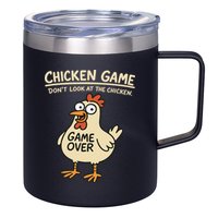 Chicken Game Dont Look At The Chicken Funny Chicken 12oz Stainless Steel Coffee Mug