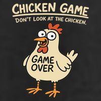 Chicken Game Dont Look At The Chicken Funny Chicken Golf Towel