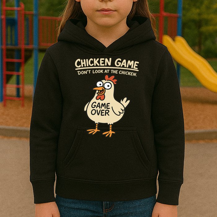 Chicken Game Dont Look At The Chicken Funny Chicken Kids Hoodie