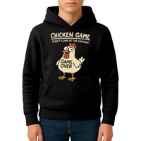 Chicken Game Dont Look At The Chicken Funny Chicken Kids Hoodie