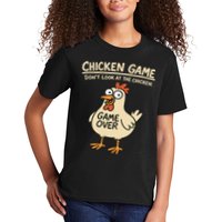 Chicken Game Dont Look At The Chicken Funny Chicken Kids T-Shirt