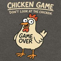 Chicken Game Dont Look At The Chicken Funny Chicken Cotton Canvas Backpack