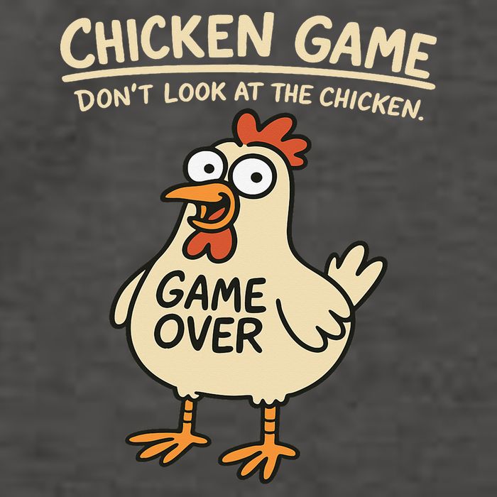 Chicken Game Dont Look At The Chicken Funny Chicken Vector Backpack