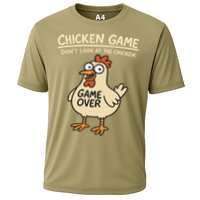 Chicken Game Dont Look At The Chicken Funny Chicken Cooling Performance Crew T-Shirt