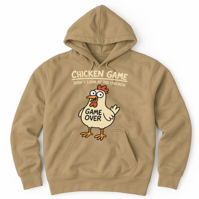 Chicken Game Dont Look At The Chicken Funny Chicken Hoodie