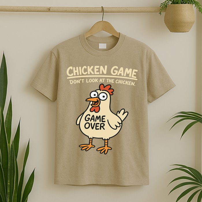 Chicken Game Dont Look At The Chicken Funny Chicken T-Shirt