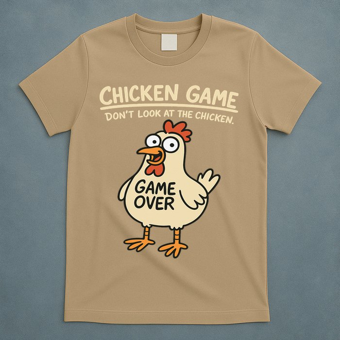 Chicken Game Dont Look At The Chicken Funny Chicken T-Shirt