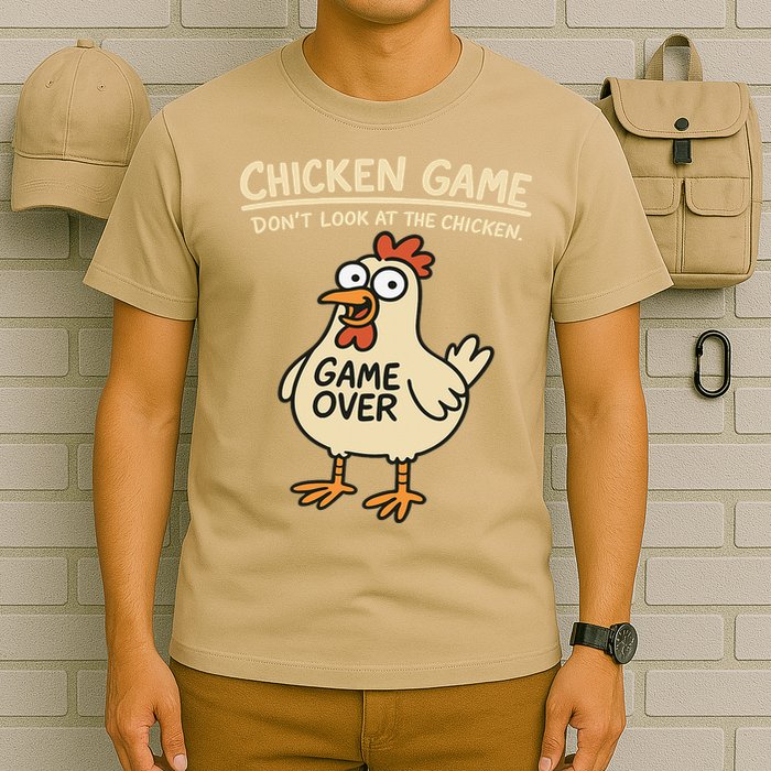 Chicken Game Dont Look At The Chicken Funny Chicken T-Shirt