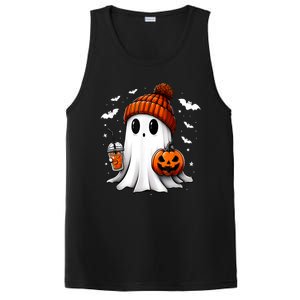 Cute Ghost Drink Pumpkin Halloween Gift PosiCharge Competitor Tank