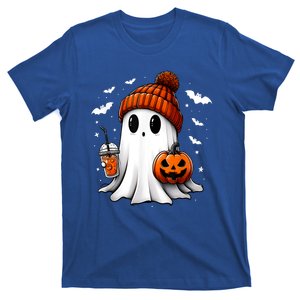 Cute Ghost Drink Pumpkin Halloween Gift T-Shirt