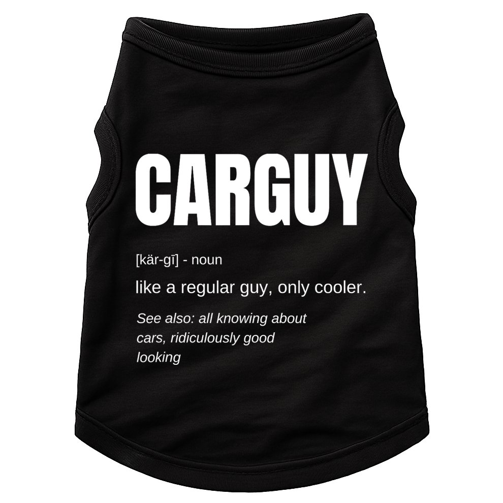 Car Guy Definition Doggie Tank