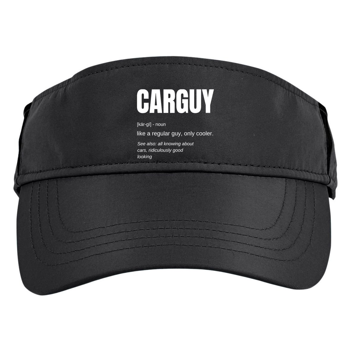 Car Guy Definition Adult Drive Performance Visor