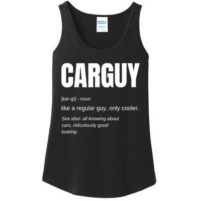 Car Guy Definition Ladies Essential Tank