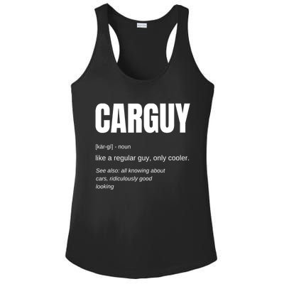 Car Guy Definition Ladies PosiCharge Competitor Racerback Tank