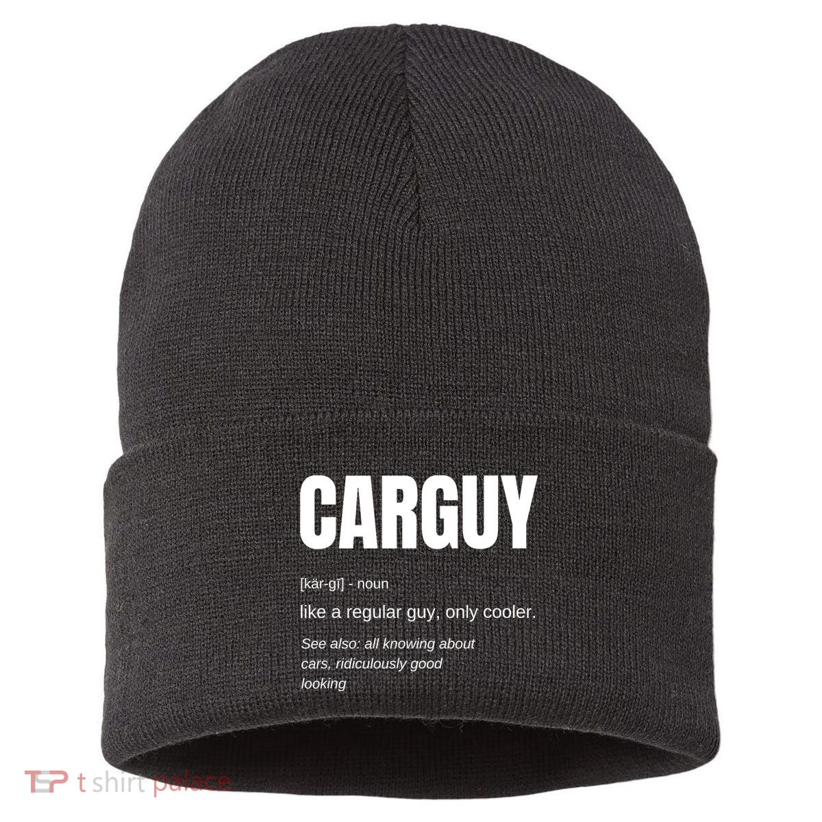 Car Guy Definition Sustainable Knit Beanie