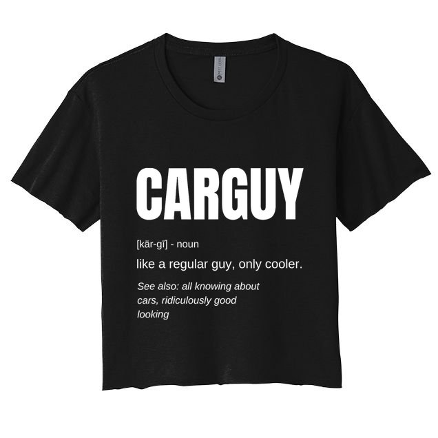 Car Guy Definition Crop Top
