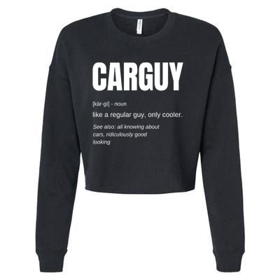 Car Guy Definition Cropped Pullover Crew