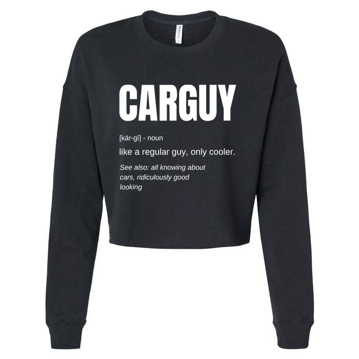 Car Guy Definition Cropped Pullover Crew