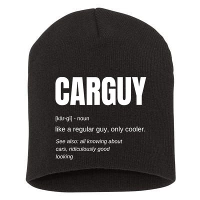 Car Guy Definition Short Acrylic Beanie