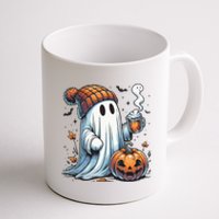 Cute Ghost Drinking Coffee Halloween Ghost Coffee Women Coffee Mug