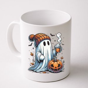 Cute Ghost Drinking Coffee Halloween Ghost Coffee Women Coffee Mug