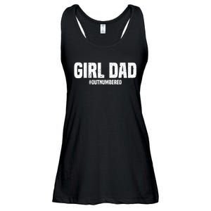 Cool Girl Dad For  Father Super Proud Dad Outnumbered Dad Ladies Essential Flowy Tank