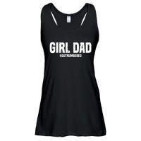 Cool Girl Dad For  Father Super Proud Dad Outnumbered Dad Ladies Essential Flowy Tank