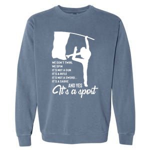 Color Guard Design Band Gift Marching Design Gift Garment-Dyed Sweatshirt