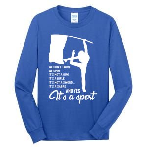 Color Guard Design Band Gift Marching Design Gift Tall Long Sleeve T-Shirt