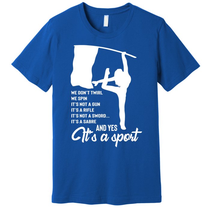 Color Guard Design Band Gift Marching Design Gift Premium T-Shirt