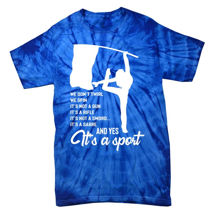 Color Guard Design Band Gift Marching Design Gift Tie-Dye T-Shirt