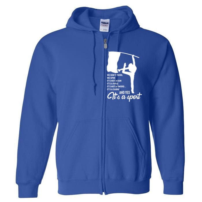 Color Guard Design Band Gift Marching Design Gift Full Zip Hoodie