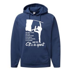 Color Guard Design Band Gift Marching Design Gift Performance Fleece Hoodie