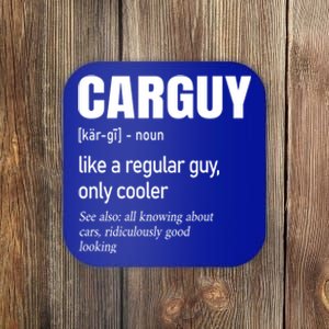 Car Guy Definition Mechanic And Auto Racing Cute Gift Coaster