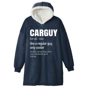 Car Guy Definition Mechanic And Auto Racing Cute Gift Hooded Wearable Blanket