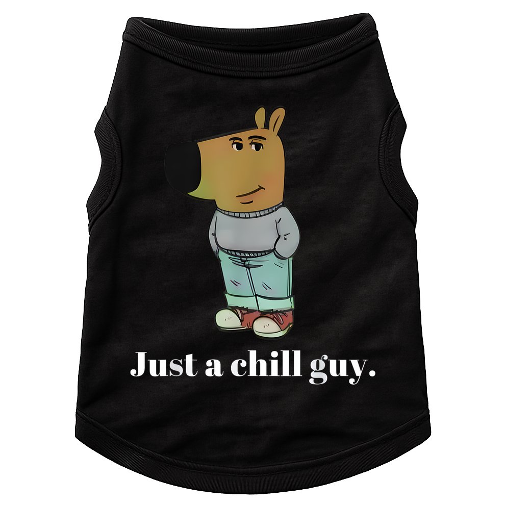 Chill Guy Dog Funny Chill Guy Meme Doggie Tank