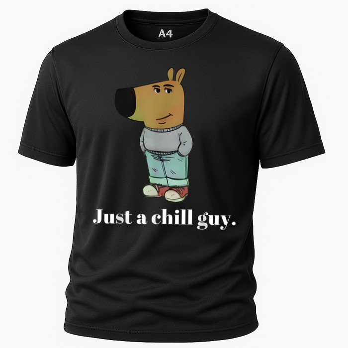 Chill Guy Dog Funny Chill Guy Meme Cooling Performance Crew T-Shirt