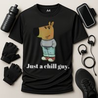 Chill Guy Dog Funny Chill Guy Meme Cooling Performance Crew T-Shirt