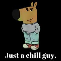 Chill Guy Dog Funny Chill Guy Meme Cooling Performance Crew T-Shirt