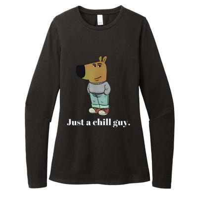 Chill Guy Dog Funny Chill Guy Meme Womens CVC Long Sleeve Shirt