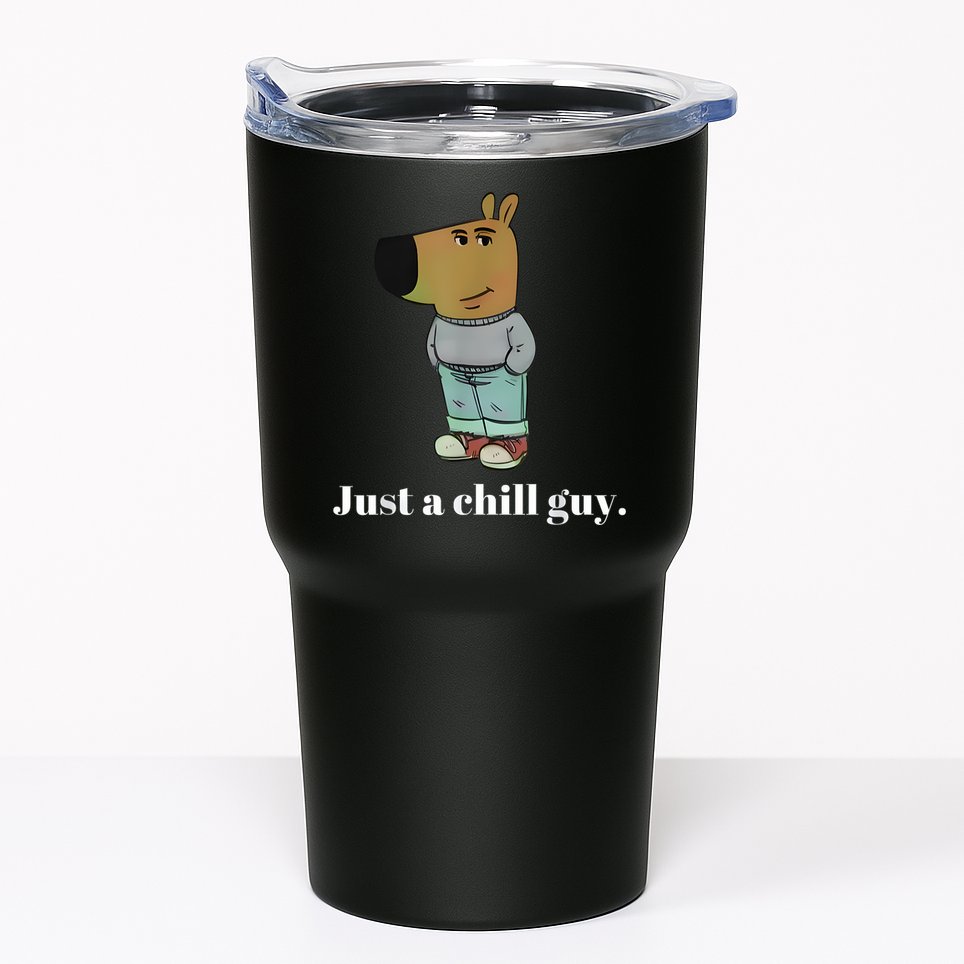 Chill Guy Dog Funny Chill Guy Meme Tumbler