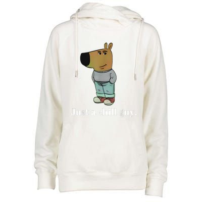 Chill Guy Dog Funny Chill Guy Meme Womens Funnel Neck Pullover Hood