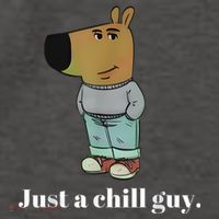Chill Guy Dog Funny Chill Guy Meme Vector Backpack