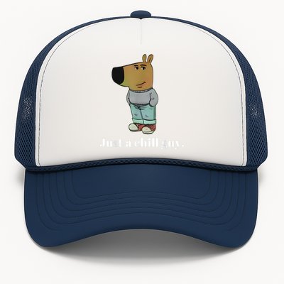 Chill Guy Dog Funny Chill Guy Meme Trucker Hat