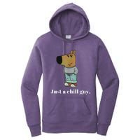 Chill Guy Dog Funny Chill Guy Meme Women's Pullover Hoodie